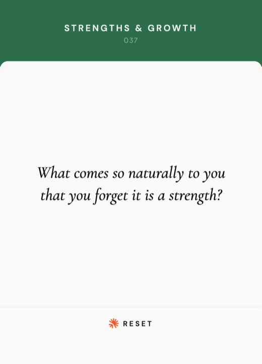 Card 037, Strengths and Growth
